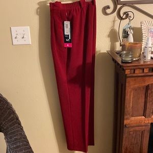 Briggs deep red slacks, size 4